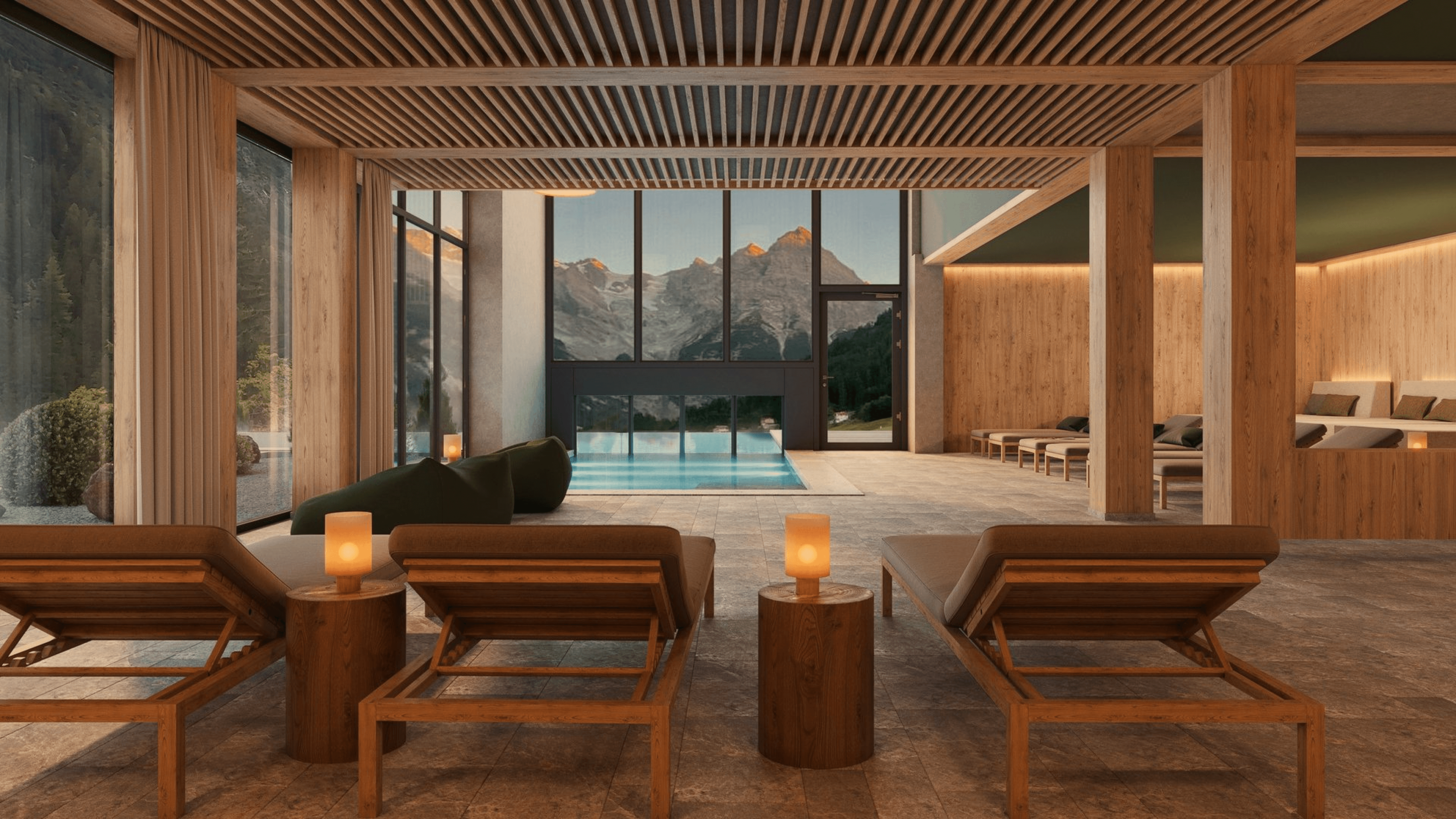 Wellness mit Bergblick